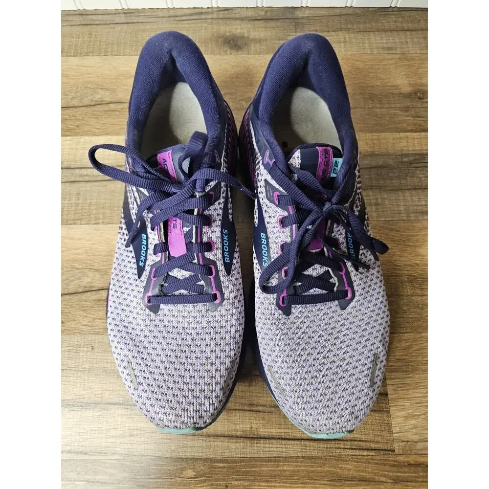 Brooks Adrenaline GTS 22 Running‎ Shoes Womens Size 10 Blue Purple 1203531B514